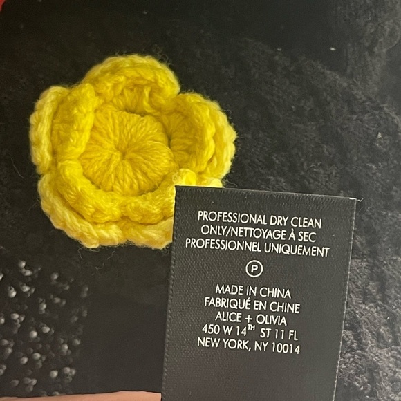 Alice + Olivia Selma Floral Colorful Crochet Pointelle Cardigan {$440} Buttons M - Picture 11 of 11